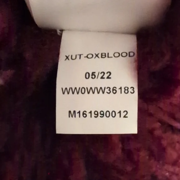 NWT Tommy Hilfiger Leather Shearing Jacket Coat Turkey Oxblood XXXL Peacoat - Picture 15 of 15